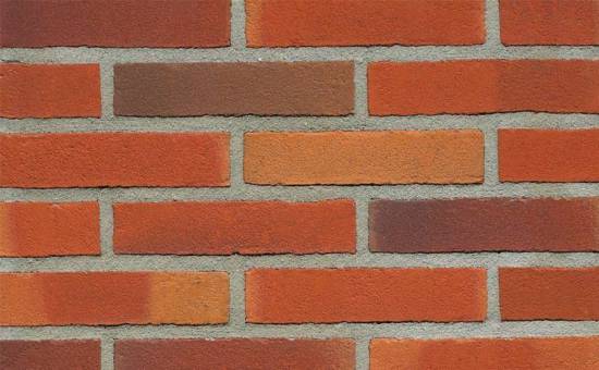 Кирпич облицовочный ручной формовки Terca Aardenrood Gereduceerd Fantasy (65mm GROVE ORANGE MULTI STOCK), 215*102*65 мм