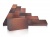 Тротуарный клинкер ЛСР (Россия) тёмно-красный, флэшинг Глазго, 0.51NF 200x100x52 мм